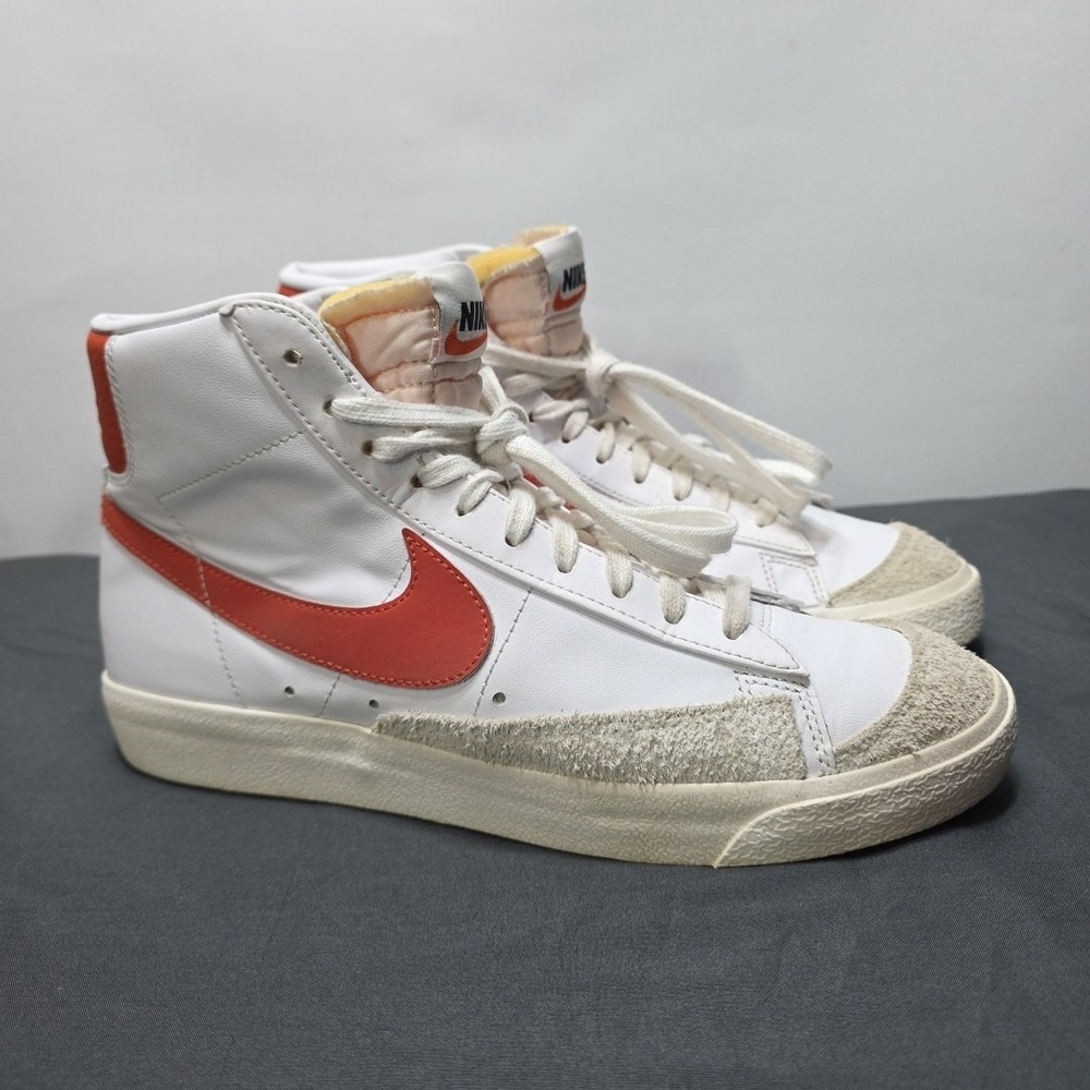 Size 10 - Nike Blazer‎ '77 Mid White Orange W